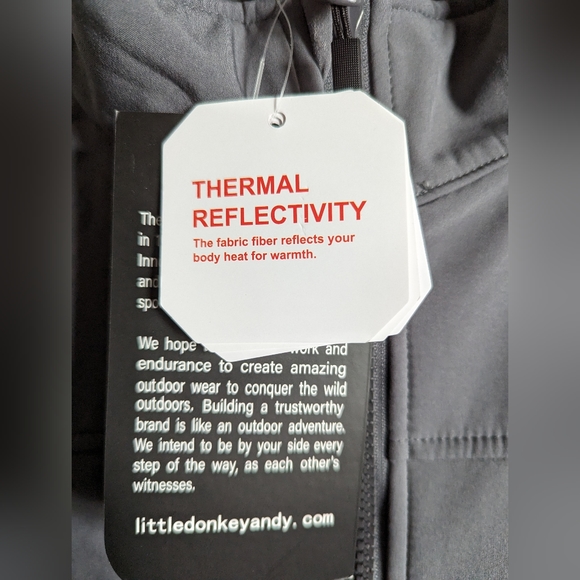 NWT Men's Little Donkey Andy Lightweight Full Zip Softshell Jacket - Picture 2 of 16